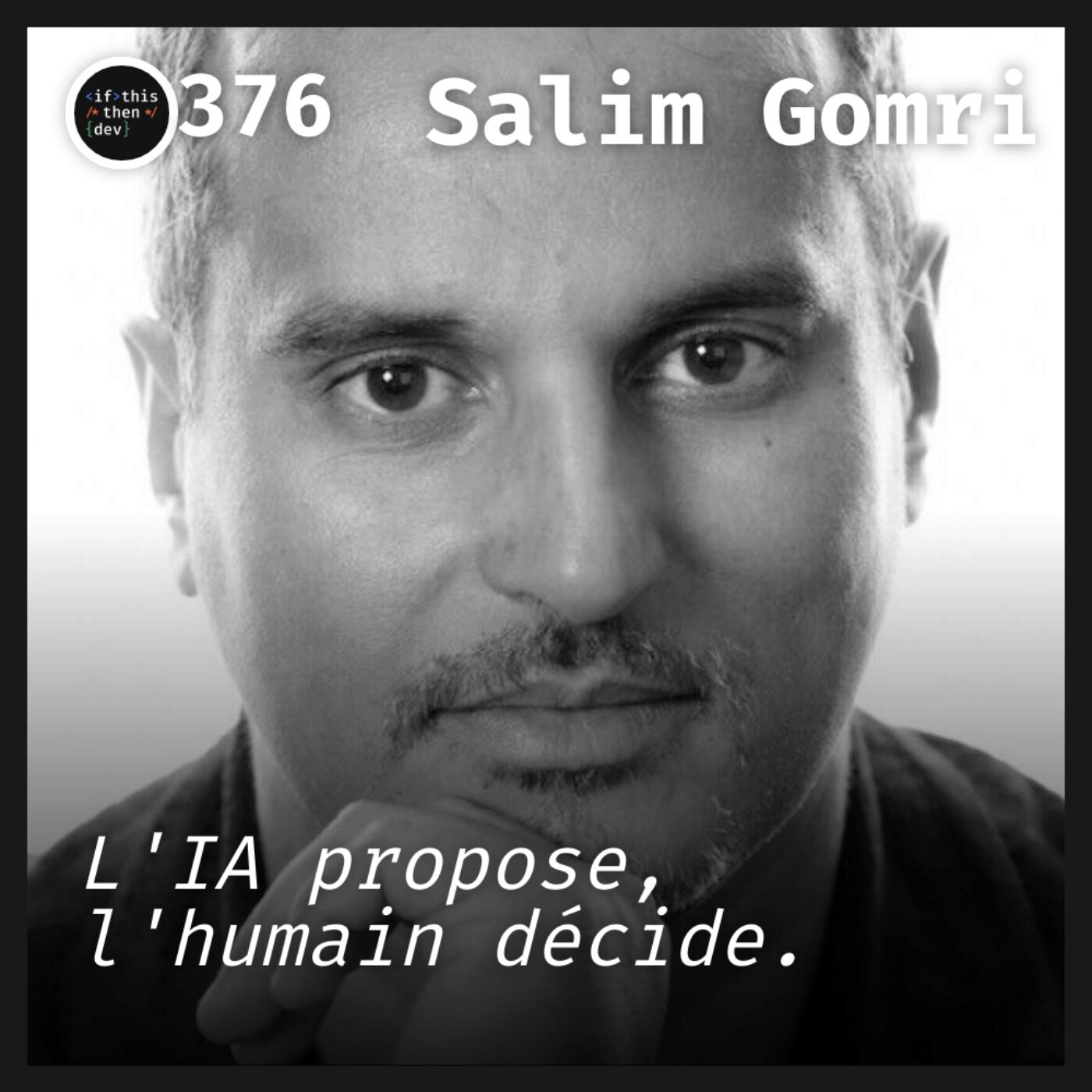 episode cover #376.src - AIgile : L'IA va-t-elle tuer le Scrum Master ? avec Salim Gomri