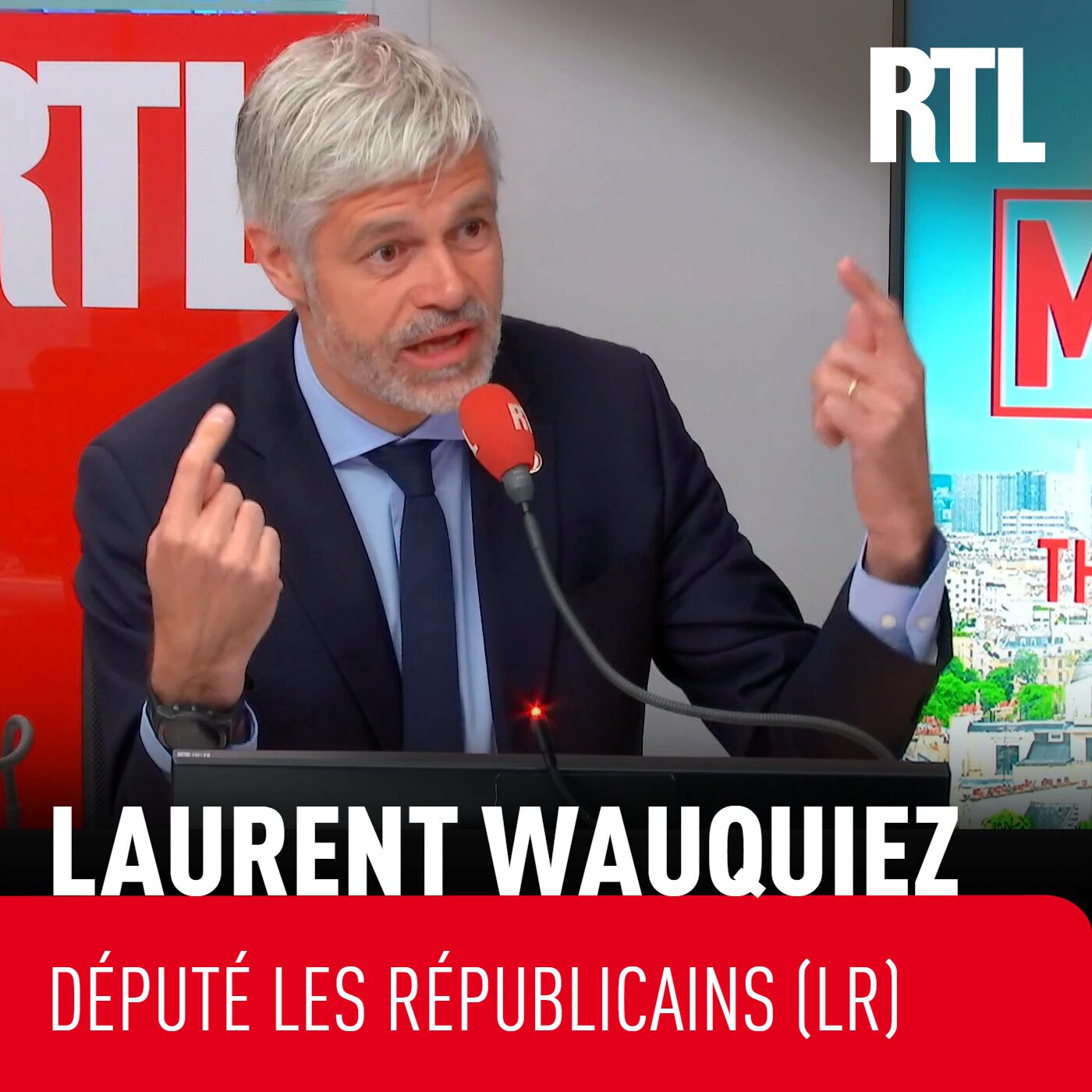 Laurent Wauquiez appelle à un rassemblement à droite "d'Édouard  Philippe à Sarah Knafo", qui n'est "pas une néonazie"
