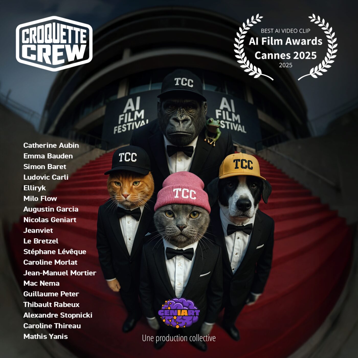 The Croquette Crew : Un vidéoclip généré par l’IA primé à Cannes