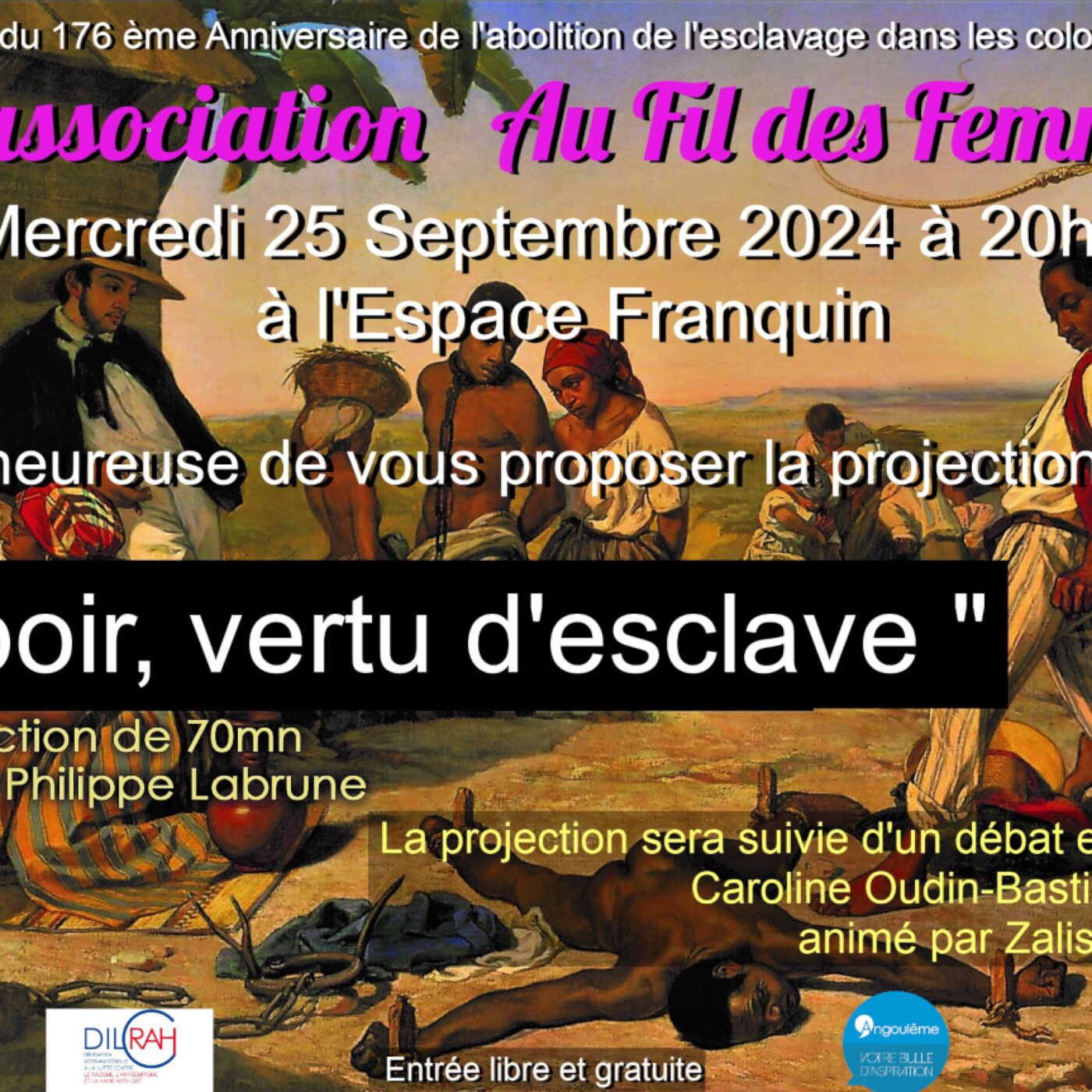 Soirée Au fil des femmes autour du docu-fiction "Espoir, vertu d'esclave" episode artwork