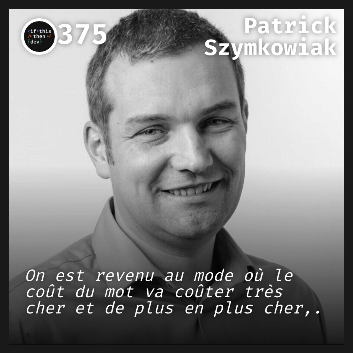episode cover #375.src - RTK: Le coût du token, la nouvelle donne du Dev avec Patrick Szymkowiak