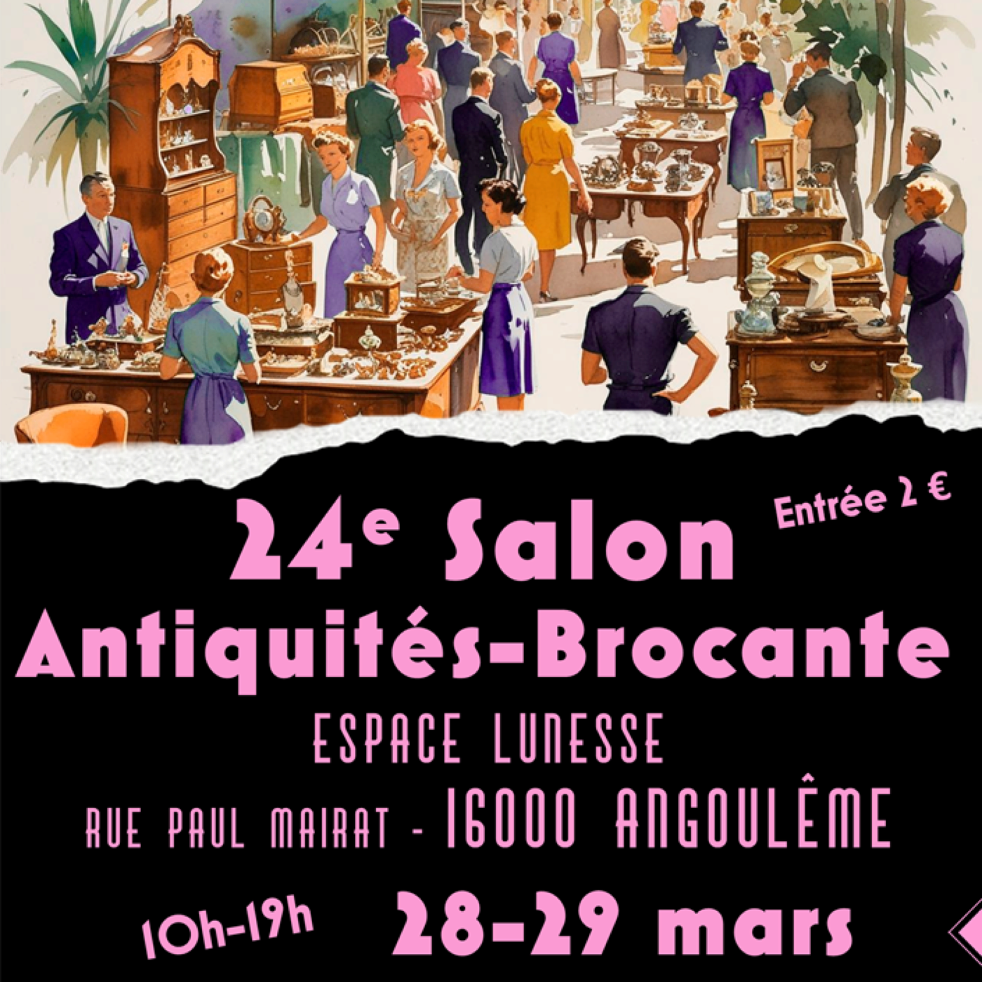 24ème Salon Antiquités-Brocante d'Angoulême des 28 et 29 mars episode artwork