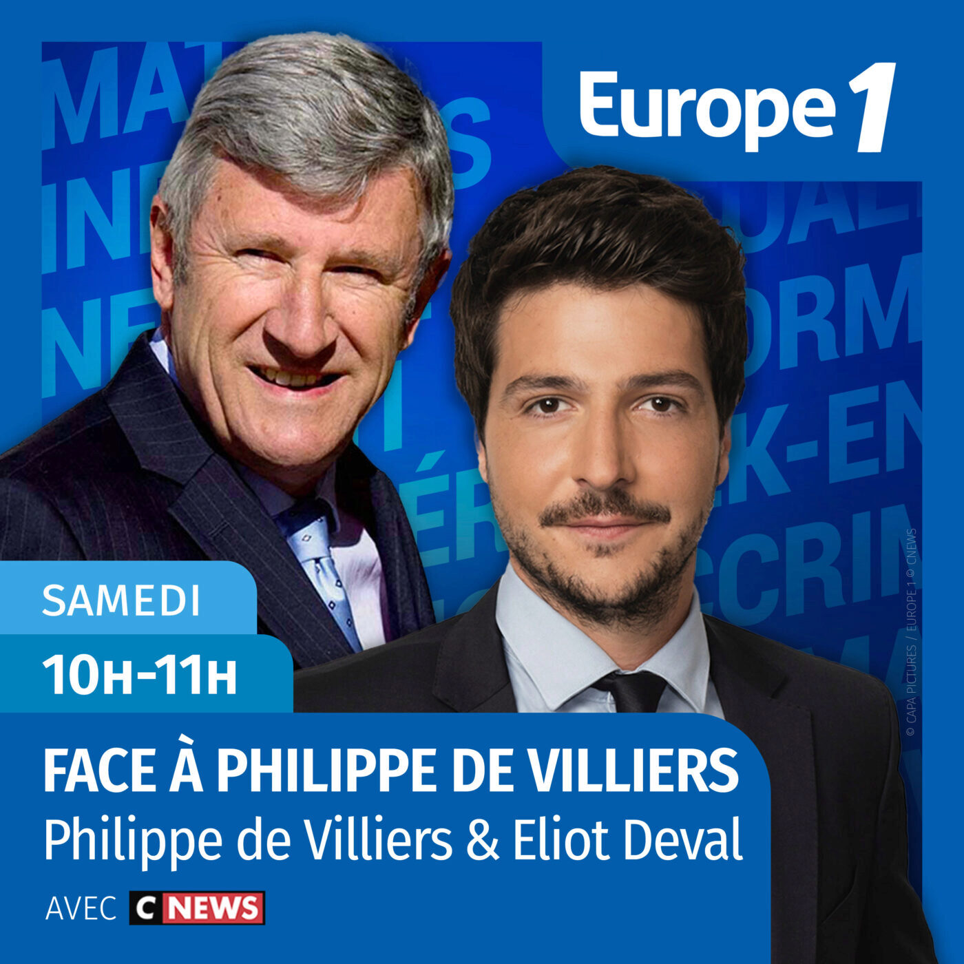 Face à Philippe de Villiers